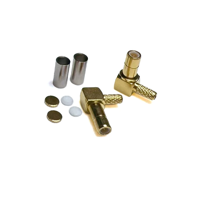 SMB Male Connector Right Angle For RG316 RG174 Crimp Type SMB-C-JW1.5
