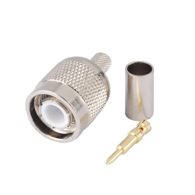 TNC Male Connector For RG58 LMR195 Crimp Type TNC-C-J3 TNC Male Connector For RG58 LMR195 Crimp Type TNC-C-J3